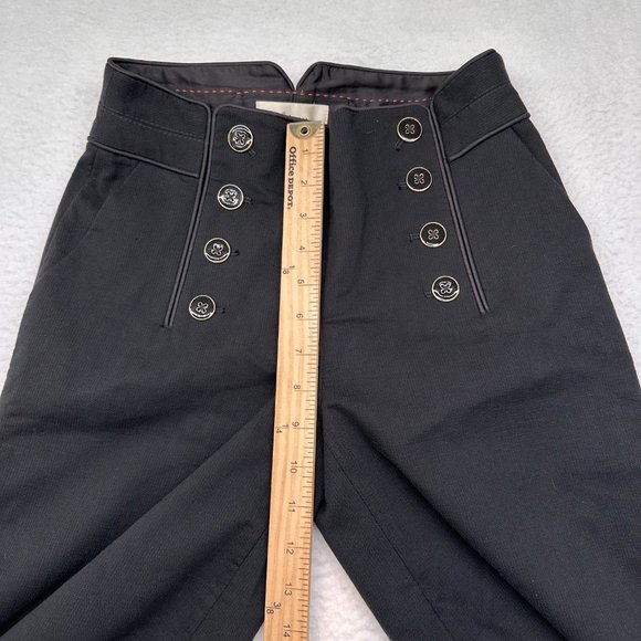 Elevenses | Black Sailor Pants Anthropologie HighWaisted Wide Leg 25 - Picture 5 of 9